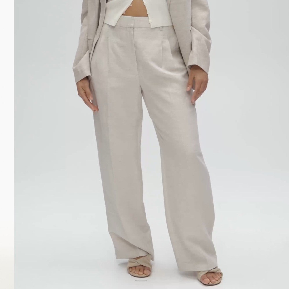 Aritzia Wilfred linin effortless trousers